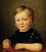 Anonymous Child playing with toy Spain oil painting artist