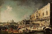 Canaletto The Reception of the French Ambassador Jacques Vincent Languet, Compte de Gergy at the Doge Palace Spain oil painting artist