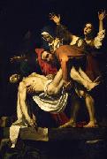 Caravaggio The Deposition of Christ Spain oil painting artist