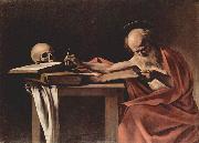 Caravaggio Hl. Hieronymus beim Schreiben Spain oil painting artist