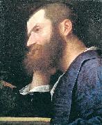 Titian Pietro Aretino, first portrait by Titian oil painting