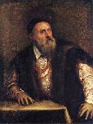 Titian Self portrait. Spain oil painting artist