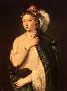 Titian Female Portrait Spain oil painting artist