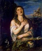 Titian Bubende Hl. Maria Magdalena oil