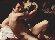 Caravaggio Johannes der Taufer Spain oil painting artist