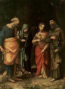 Correggio Vier Heilige oil