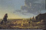 Aelbert Cuyp Flock of sheep at pasture Spain oil painting artist