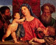 Titian Kirschen-Madonna Spain oil painting artist