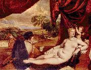 Titian Venus und der Lautenspieler Spain oil painting artist