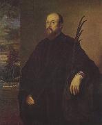 Titian Portrat eines Malers mit einer Palme Spain oil painting artist