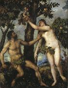 Titian Sundenfall Spain oil painting artist
