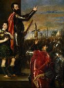 Titian Alfonso di'Avalos Addressing his Troops Spain oil painting artist