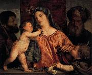 Titian Madonna of the Cherries Spain oil painting artist
