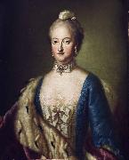 Anonymous Portrait of Maria Kunigunde von Sachsen painting