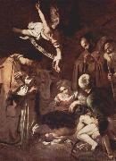 Caravaggio Nativity with St. Francis and St Lawrence Spain oil painting artist
