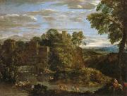Domenichino Landscape with The Flight into Egypt Spain oil painting artist