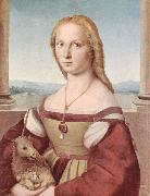 Raphael Young Woman with Unicorn Spain oil painting artist