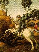 Raphael Saint George and the Dragon Spain oil painting artist