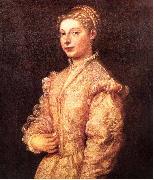 Titian Portrait of Titians daughter Lavinia Spain oil painting artist