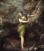 Titian Saint Margaret Spain oil painting artist