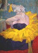 toulouse-lautrec The clownesse cha-u-kao at the Moulin Rouge Spain oil painting artist