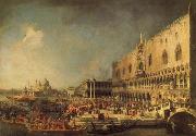 Canaletto The Reception of the French Ambassador in Venice Spain oil painting artist