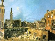 Canaletto The Stonemason\'s Yard Spain oil painting reproduction