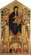 Cimabue Madonna and Child Enthroned with Eight Angels and Four Prophets Spain oil painting artist