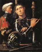 Giorgione Portrait of a Man in Armor with His Page Spain oil painting artist