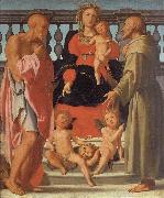 Pontormo Madonna and Child with SS.Jerome and Francis and Two Angels Spain oil painting artist