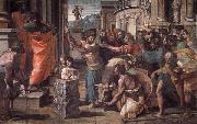 Raphael The Sacrifice at Lystra oil