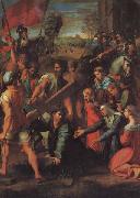 Raphael Christ Falls on the Road to Calvary oil painting artist
