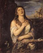 Titian Penitent Mary Magdalen oil