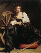 Caravaggio Saint Catherine Spain oil painting artist