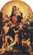 Correggio Madonna with Saint Sebastian Spain oil painting artist