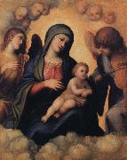 Correggio Madonna and Child with Angels playing Musical Instruments painting