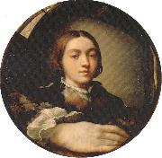 PARMIGIANINO Self-portrait in a Convex Mirror painting