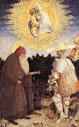 PISANELLO The Virgin and Child with St. George and St. Anthony the Abbot oil