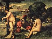 Titian Concert Spain oil painting artist