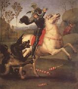Raphael George Fighting the Dragon (mk05) oil painting reproduction