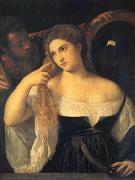 Titian A Woman at Her Toilet (mk05) Spain oil painting artist
