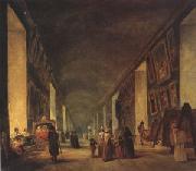 louvre The Grande Galerie at the Louvre between (mk05) Spain oil painting artist