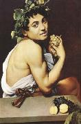 Caravaggio The young Bacchus (mk08) oil