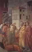 MASACCIO St Peter distributes the Goods of the Community and The Death of Ananias (mk08) Spain oil painting artist