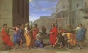 Poussin Christ and the Woman Taken in Adultery (mk05) oil