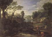 Poussin Landscape with Diogenes (mk05) oil