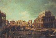 Canaletto Basilica di Vicenza e ponte di Rialto (mk21) Spain oil painting reproduction