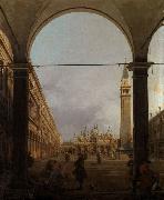 Canaletto Piazza S.Marco verso la basilica,dall'angolo nord-oves (mk21) Spain oil painting artist