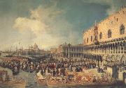 Canaletto Ricevimento del'ambasciatore imperiale al palazzo Ducale (mk21) Spain oil painting reproduction