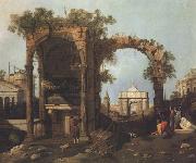 Canaletto Paesaggio con rovine (mk21) oil